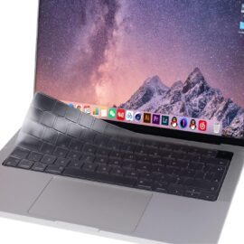 Siliconen Toetsenbordcover voor MacBook Pro en Air - M1 t/m M5 - 2021-2026 - Semi-transparant of Zwart