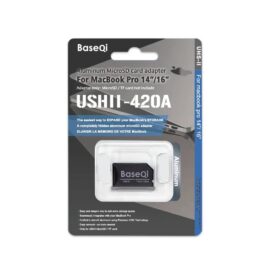 BaseQi 420A: UHS-II MicroSD-kaartadapter voor MacBook Pro 14” en 16” Pro M1-M4