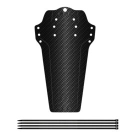 Spatbord voor racefiets, MTB, fiets, vouwfiets met koolstofvezelpatroon