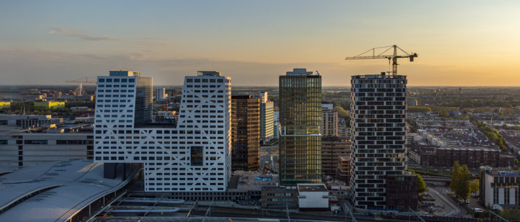 Utrecht van boven met de Domtoren, gefotografeerd tijdens de workshop