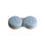 Twee blauwe lenzenbakjes met L- en R-markering