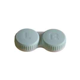 Lensbakjes - 2 stuks - Groene doppen - Compact - Antibacterieel - Groen - L/R Inscriptie - Lenzenhouders - Lenzendoosjes