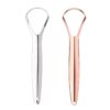 Duo-set RVS tongschrapers: zilver en brons/roségoud