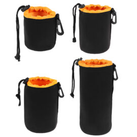 Set van 4 neopreen lenshoezen - maten S, M, L en XL