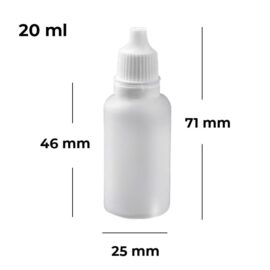 Afmetingen reisflesje 20 ml
