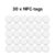 30 anti-metaal NFC-stickers NTAG215, 25 mm rond, wit