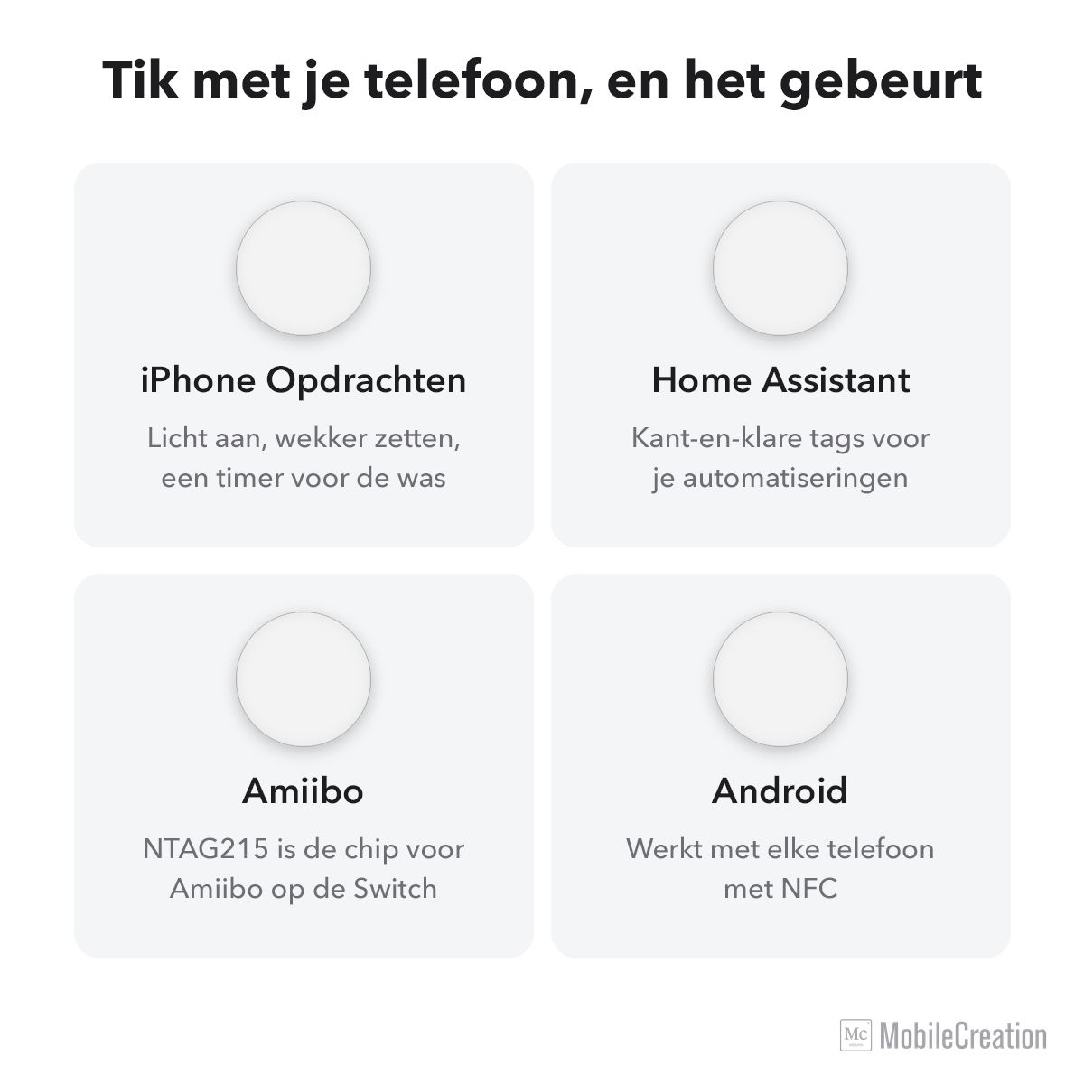 Toepassingen: iPhone Opdrachten, Home Assistant, Amiibo, Android